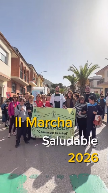 Cartel de II Marcha Saludable en Martos