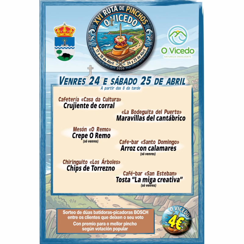 XVI Ruta de Pinchos de O Vicedo en O Vicedo