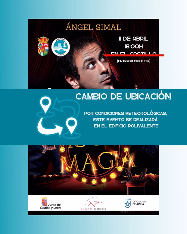 Espectáculo de Ángel Simal en La Adrada