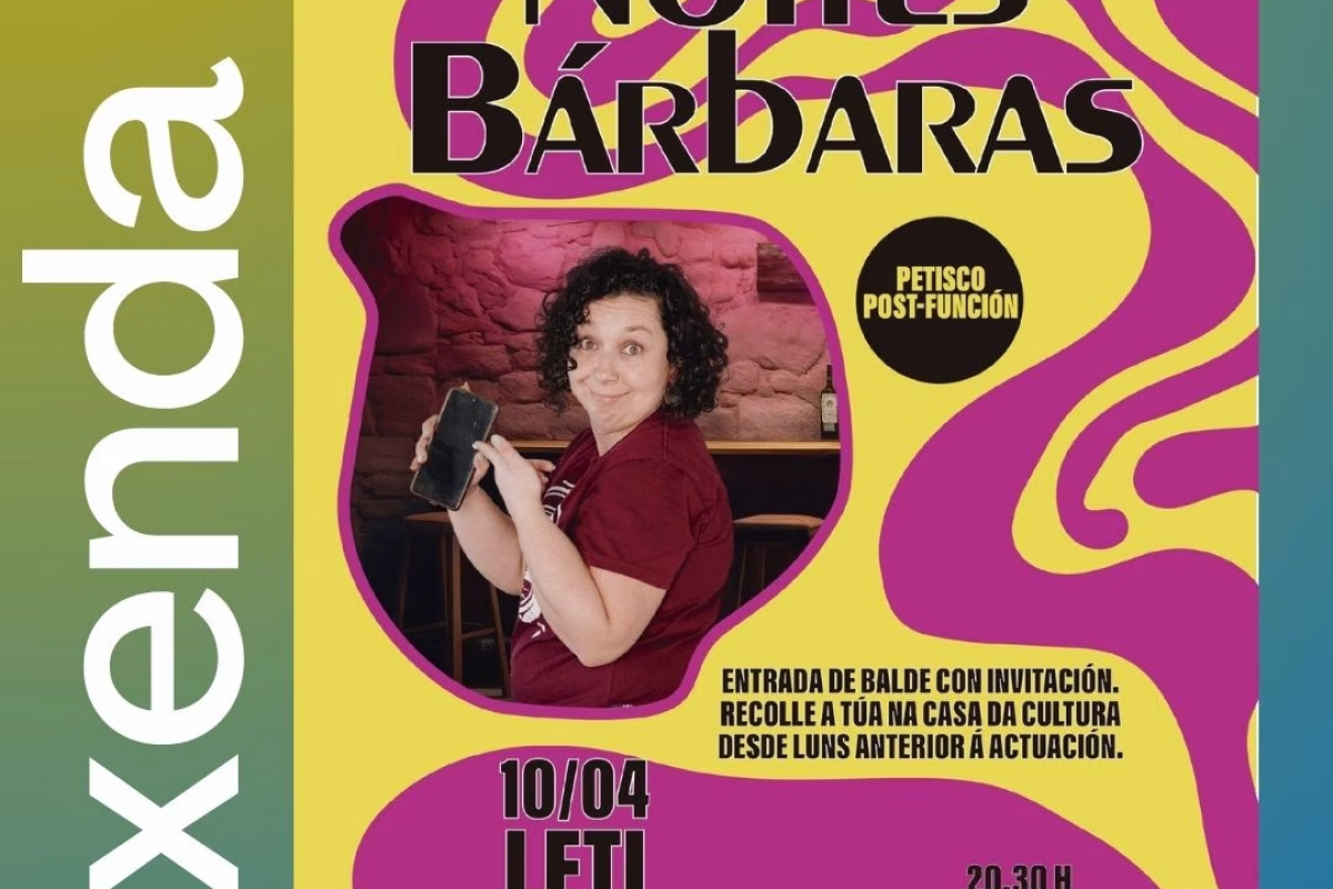 Cartel de Noites Bárbaras en Barbadás