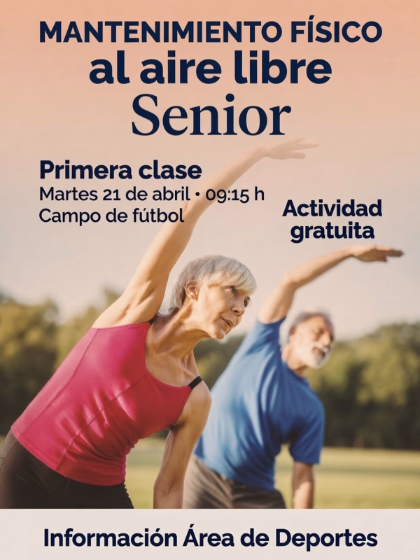 Primera clase de Mantenimiento Físico al aire libre Senior en Albuñol