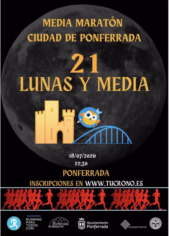 21 LUNAS Y MEDIA CIUDAD DE PONFERRADA en Torre del Bierzo