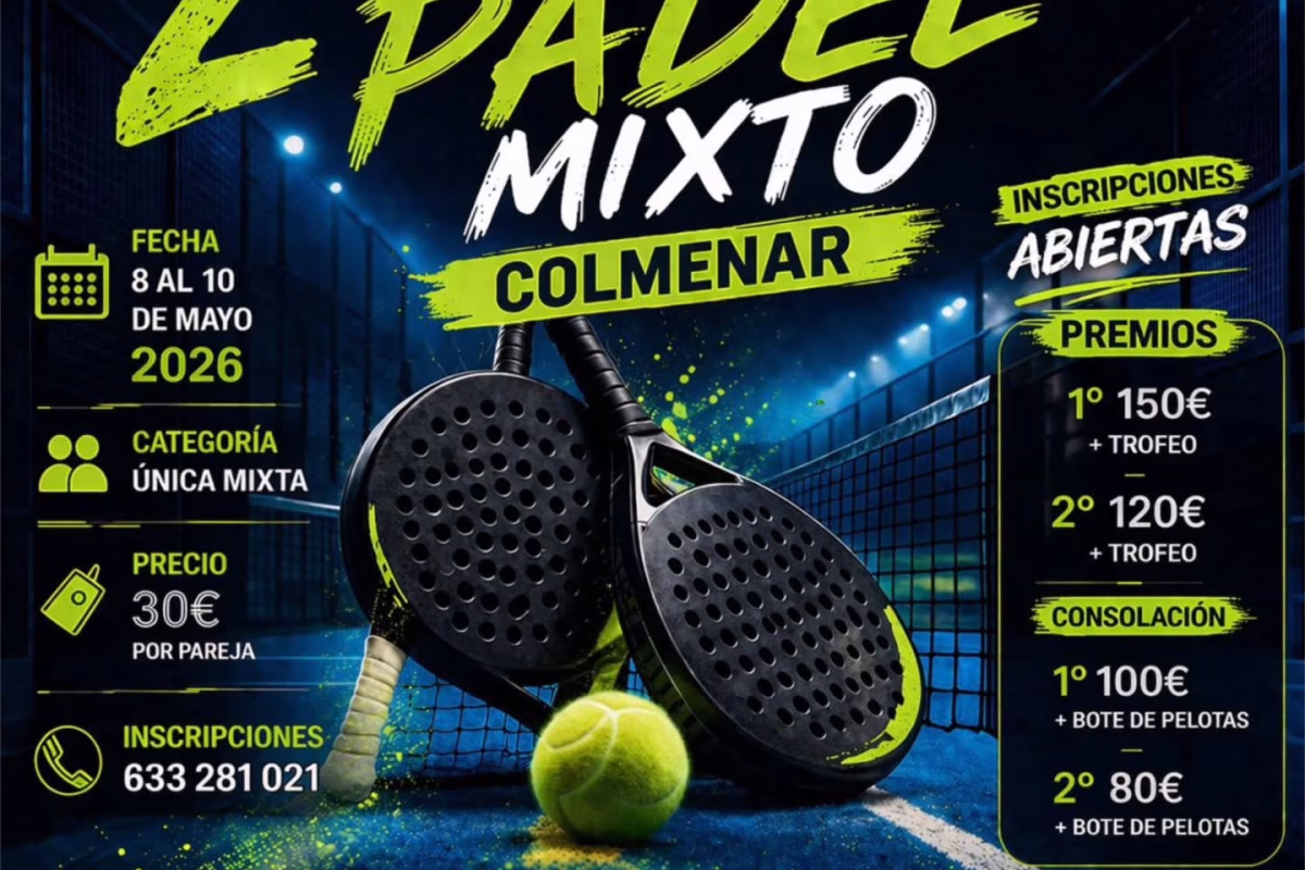 2º Torneo Pádel Mixto Colmenar en Colmenar