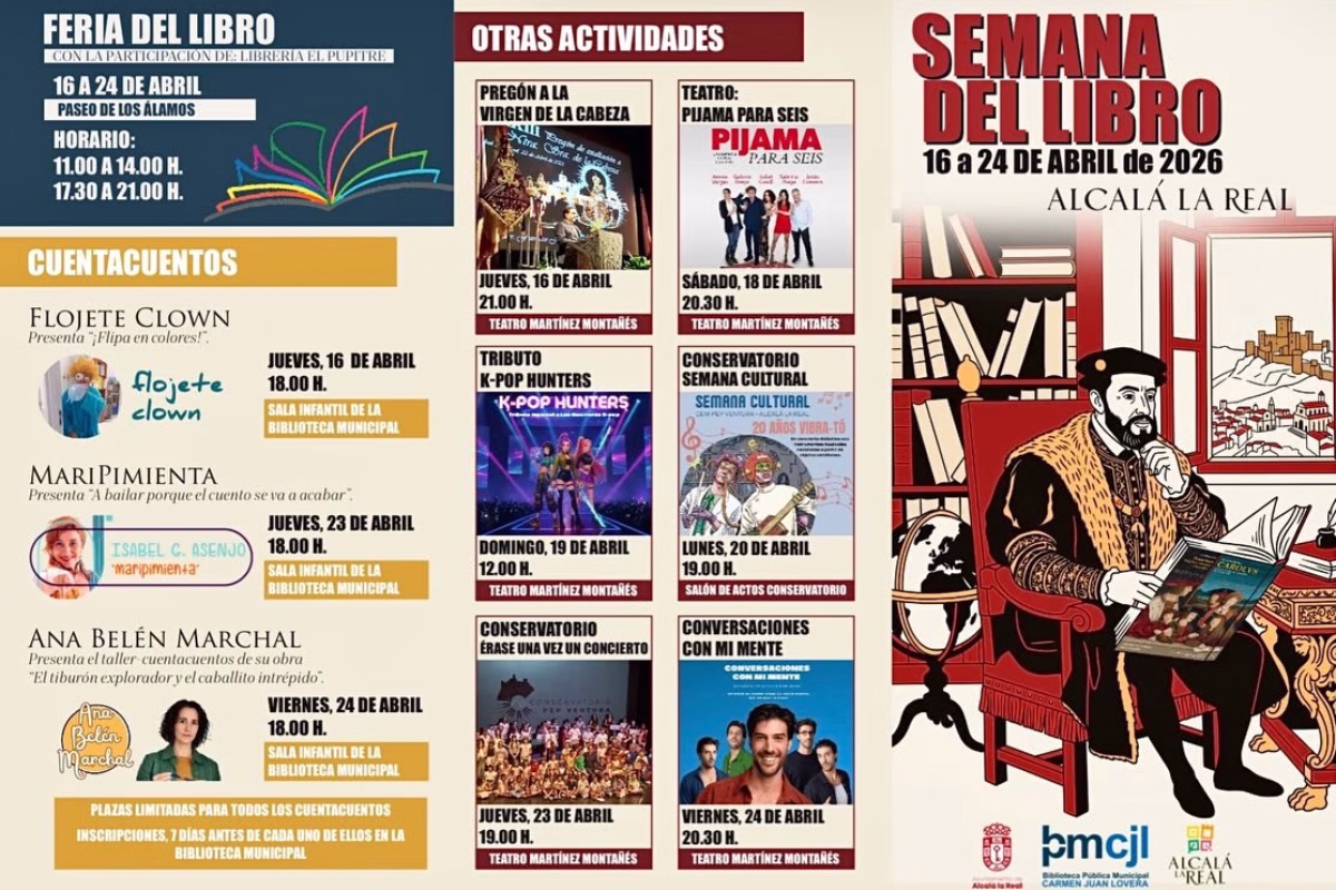 Cartel de Semana del Libro en Alcalá la Real