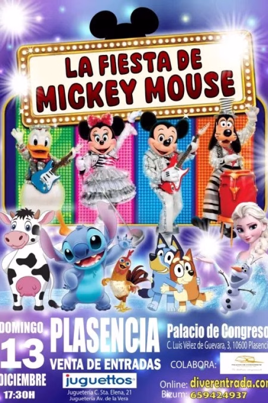 LA FIESTA DE MICKEY MOUSE en Plasencia
