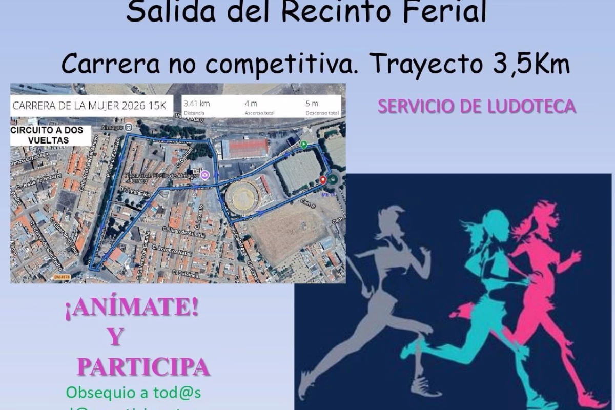 Cartel de XV Jornadas Cultura, Mujer y Deporte en Almagro en Almagro