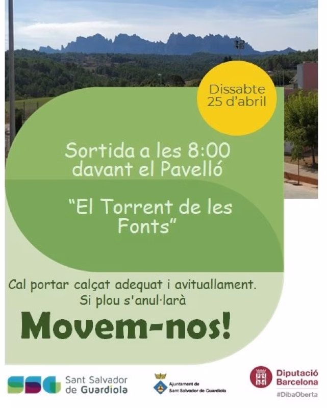 Caminada a El Torrent de les Fonts en Sant Salvador de Guardiola
