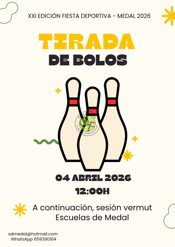 Cartel de XXI Edición Fiesta Deportiva - Medal 2026 en Coaña