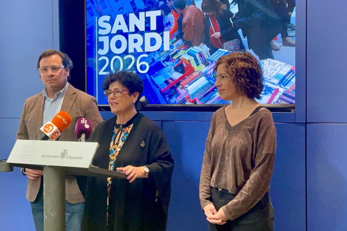 Cartel de Sant Jordi 2026 en Igualada