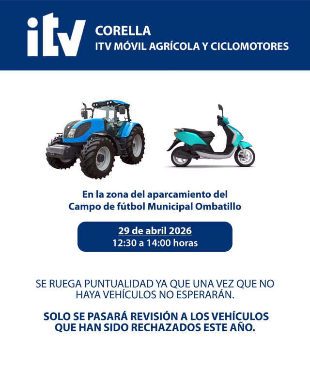ITV Móvil Agrícola y Ciclomotores en Corella