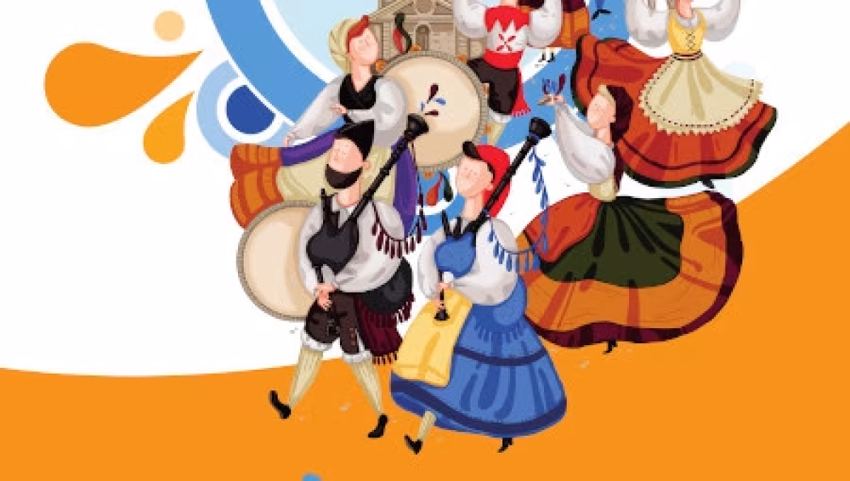 Actuación de Asoc. de baile y música tradicional La Xordia en Oviedo