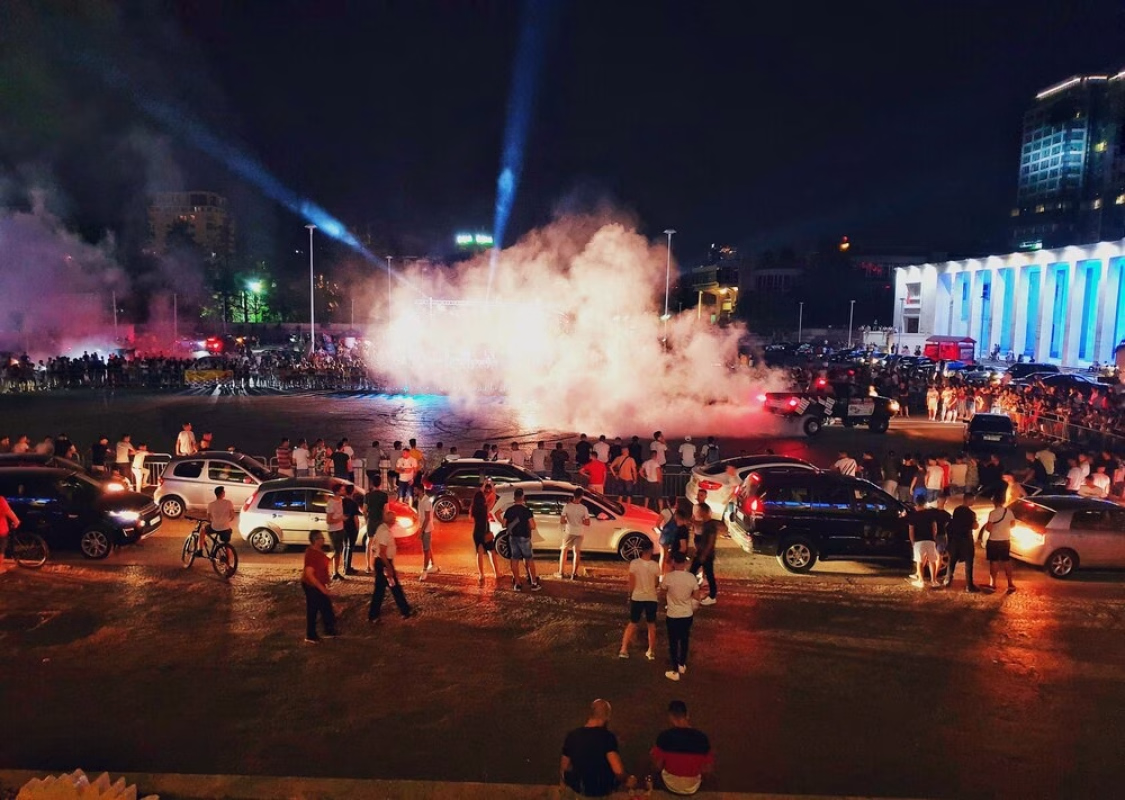 Actuación de la Charanga LA XARANGANA (San Mateo) en Oviedo