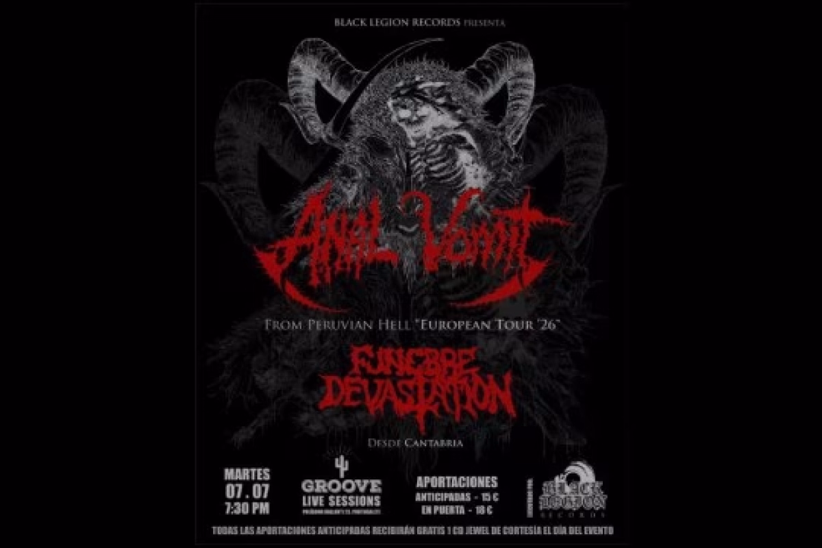ANAL VOMIT + FUNEBRE DEVASTATION en Portugalete