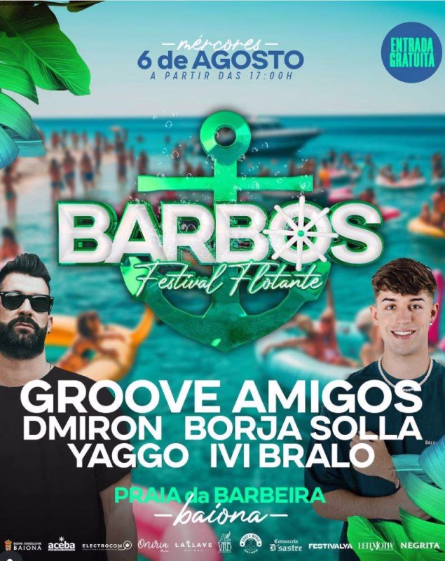 Barbos Festival Flotante en Baiona en Baiona