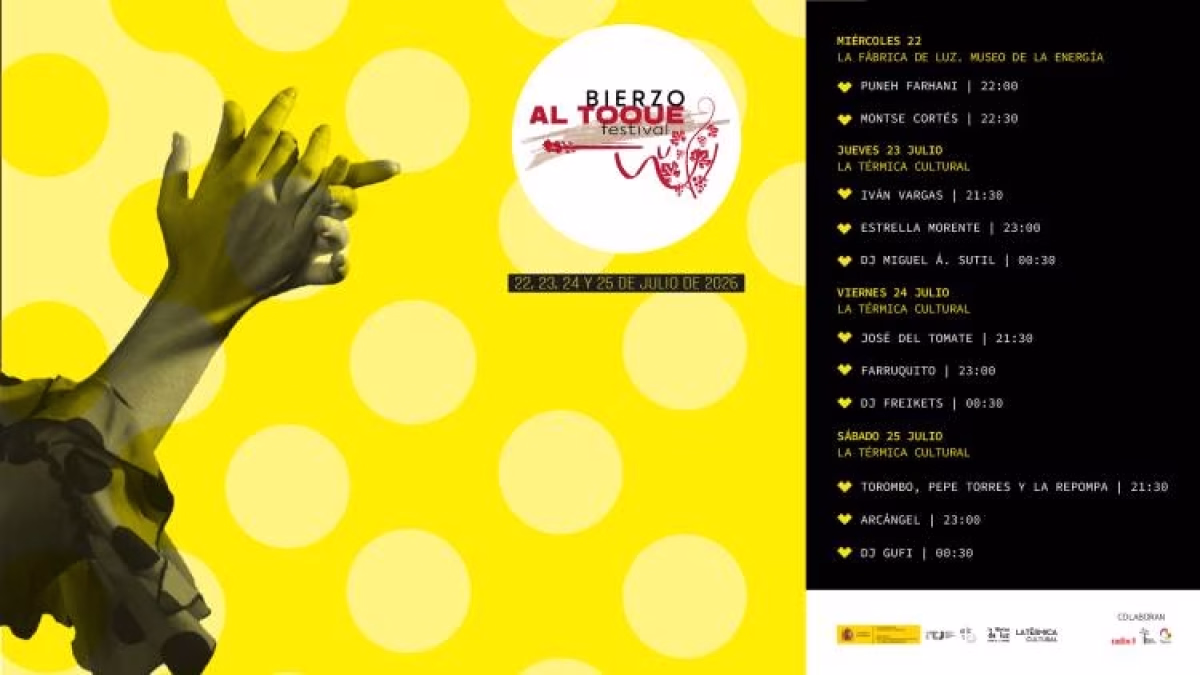 Bierzo al Toque 2026: programa de conciertos en Torre del Bierzo