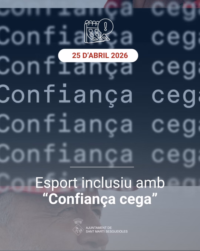 Jornada d'Esport Inclusiu 'Confiança cega' en Sant Martí Sesgueioles