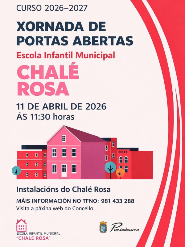 Xornada de Portas Abertas da Escola Infantil Municipal Chalé Rosa en Pontedeume