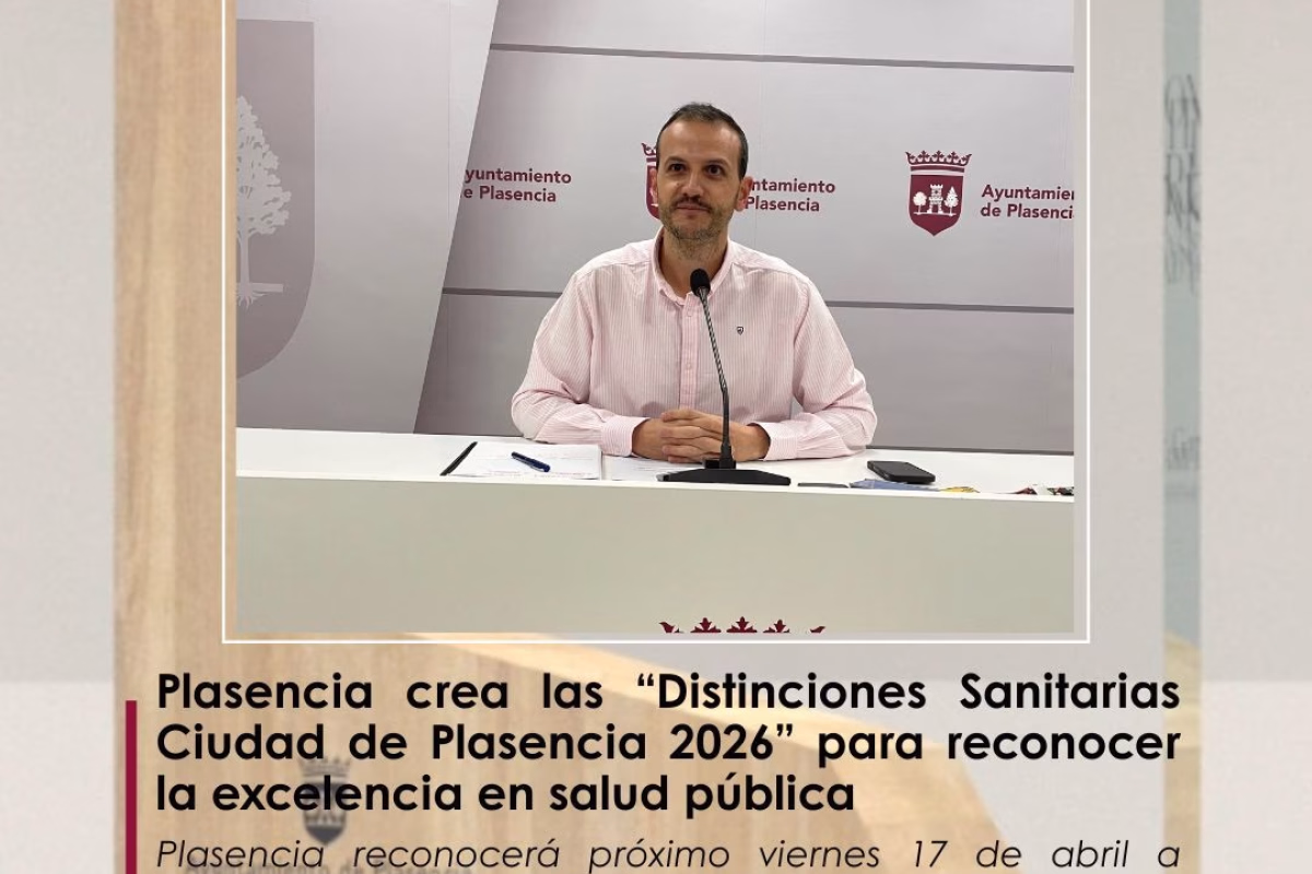 Cartel de Distinciones Sanitarias Ciudad de Plasencia 2026 en Plasencia
