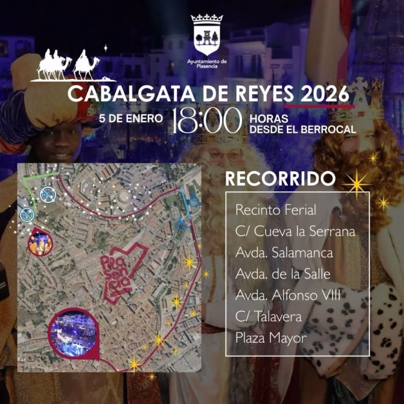 Cabalgata de Reyes 2026 en Plasencia en Plasencia