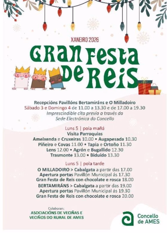 Cabalgata de Reyes (2027)  en Ames en Ames