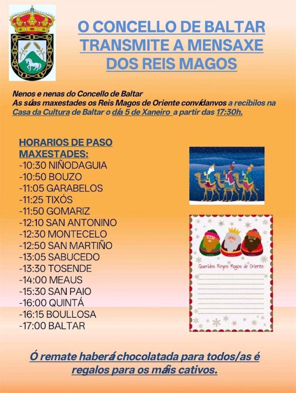 Cabalgata de Reyes (2027)  en Baltar en Baltar
