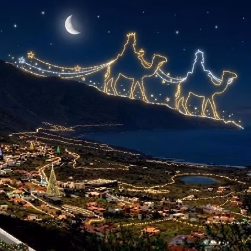 Cabalgata de SSMM los Reyes Magos en Frontera en Tigaday