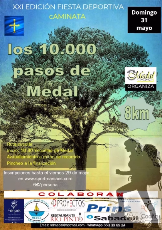 Caminata Los 10.000 Pasos de Medal en Coaña