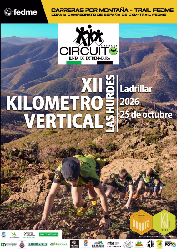Campeonato de España de Kilómetro Vertical 2026 en Las Hurdes en Ladrillar