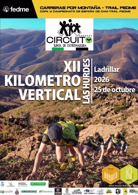 CAMPEONATO DE ESPAÑA DE KILÓMETRO VERTICAL en Casares de las Hurdes