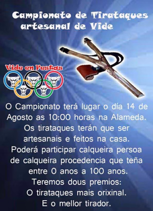 Campionato de Tirataques Artesanal de Vide  en As Neves en As Neves