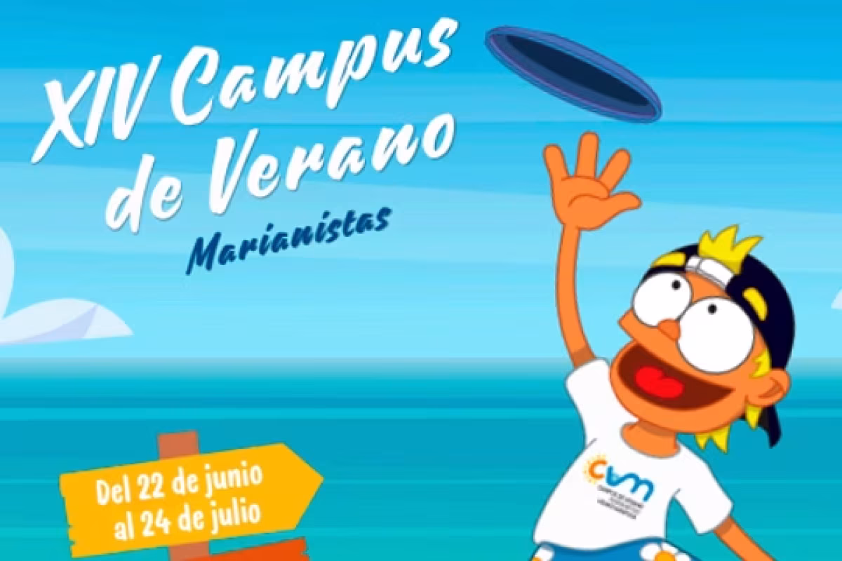 Cartel de Campus de Verano Marianistas en Vitoria-Gasteiz