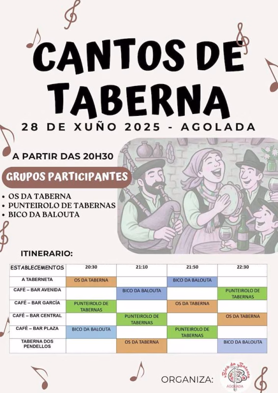 Cantos de Taberna en Agolada en Agolada