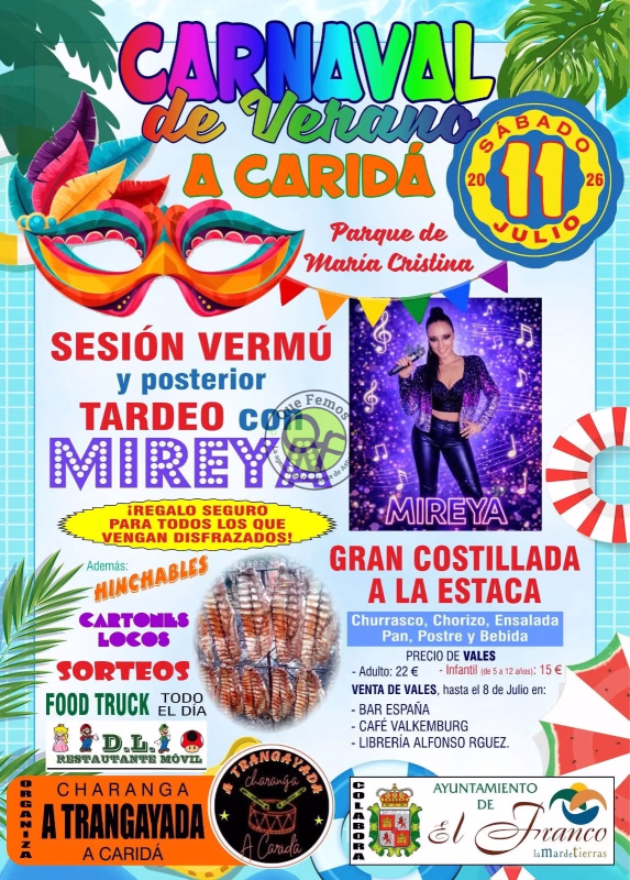 Carnaval de Verano 2026 en A Caridá en El Franco