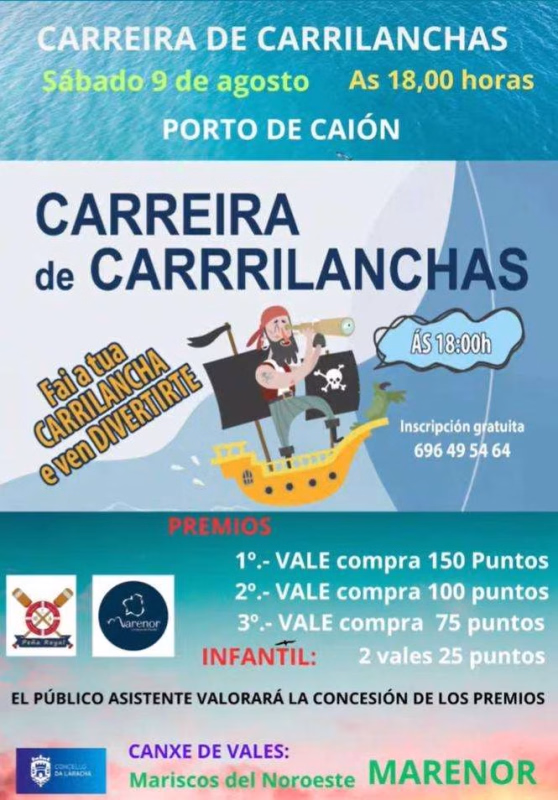 Carreira de Carrilanchas de Caión  en A Laracha en A Laracha
