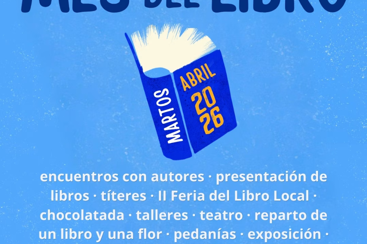 Cartel de Mes del Libro en Martos en Martos