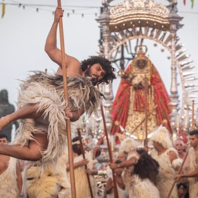 Ceremonia Guanche y procesión nocturna en Candelaria