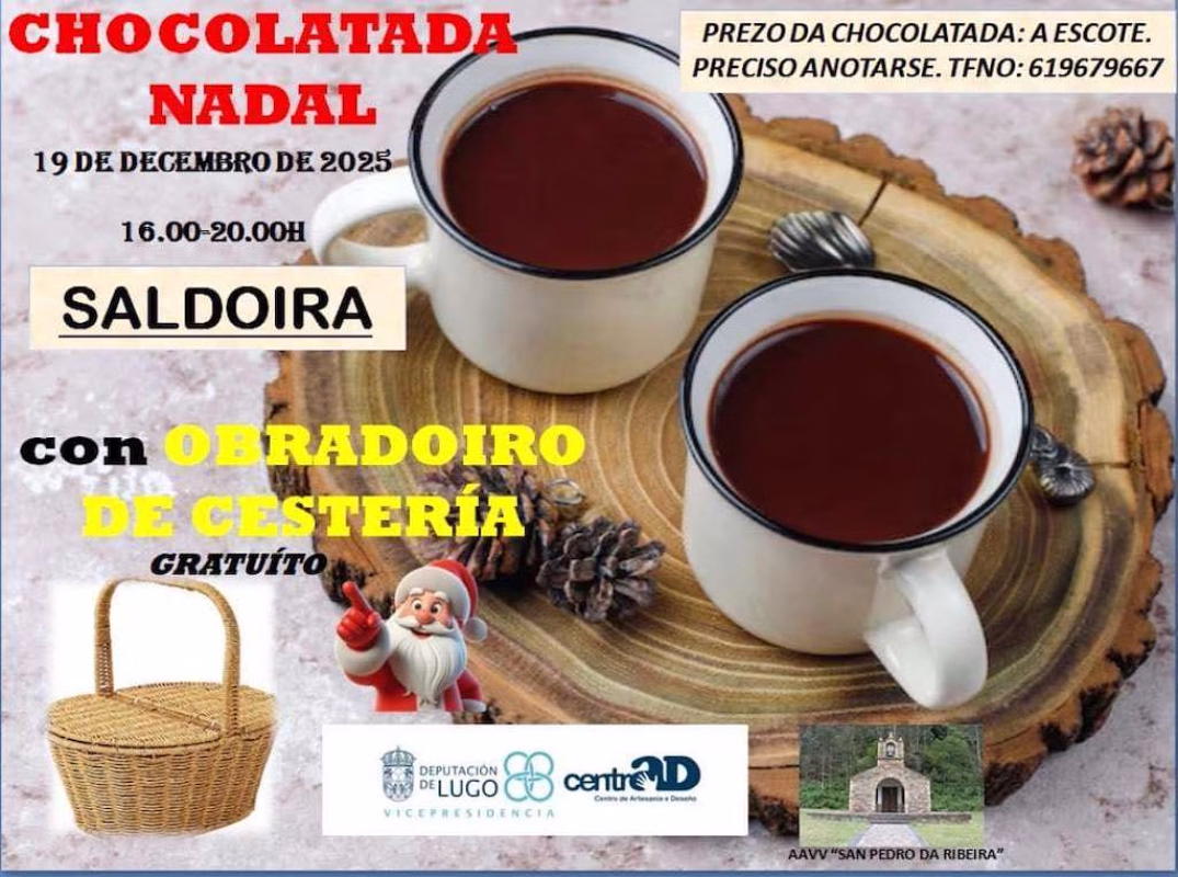 Chocolatada de Navidad de Saldoira en A Pontenova en A Pontenova