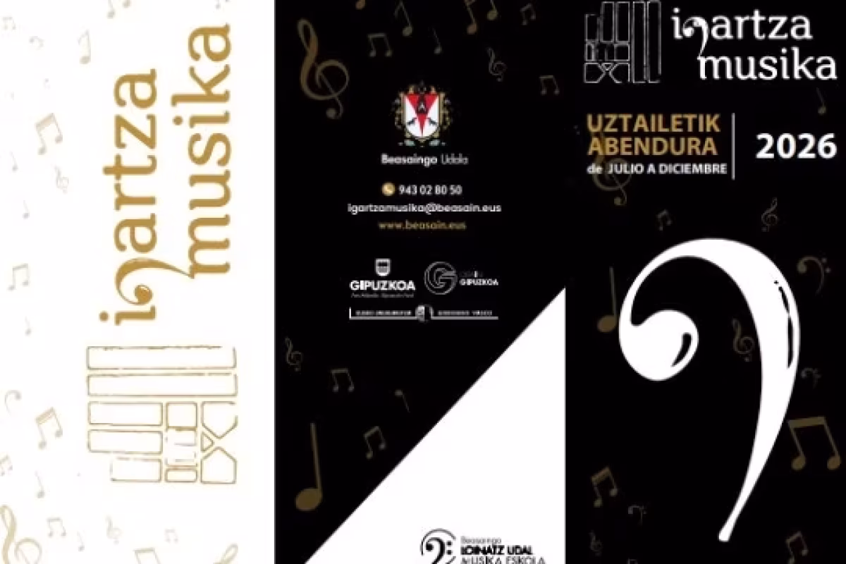 Ciclo Igartza Musika 2026: Audiciones del Premio Beka Igartza Musika + Musikene en Beasain