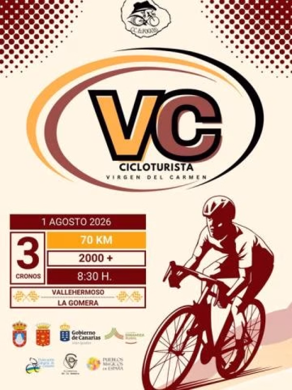 Cicloturista Virgen del Carmen 2026 en Vallehermoso
