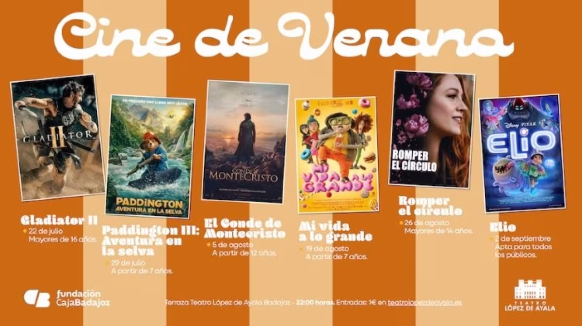 CINE DE VERANO - "EL CONDE DE MONTECRISTO" en Badajoz