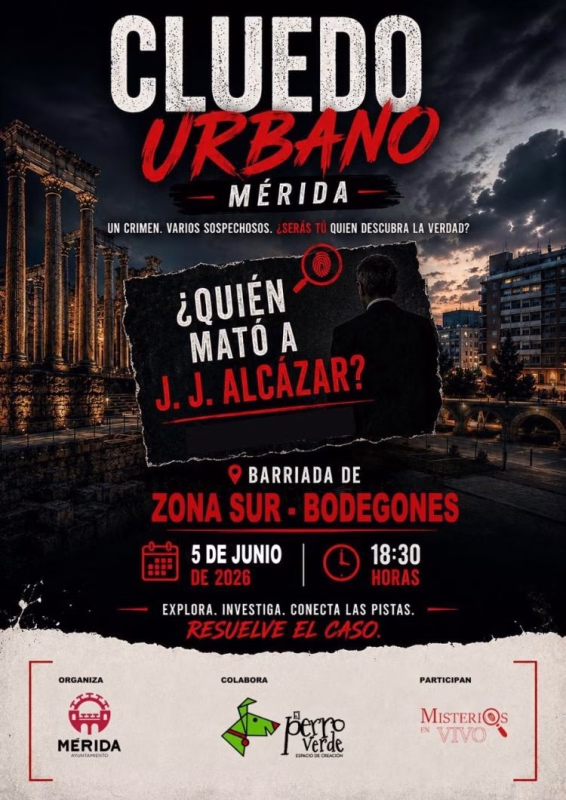 Cluedo Urbano ‘¿Quien mató a J.J. Alcázar?’ (Zona Sur) en Mérida