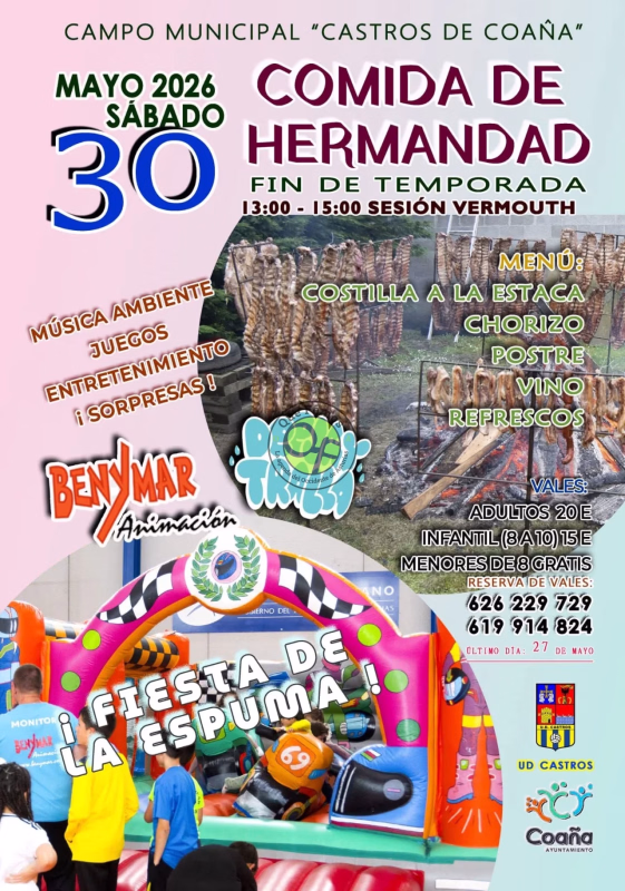 Comida de Hermandad Fin de Temporada en Coaña
