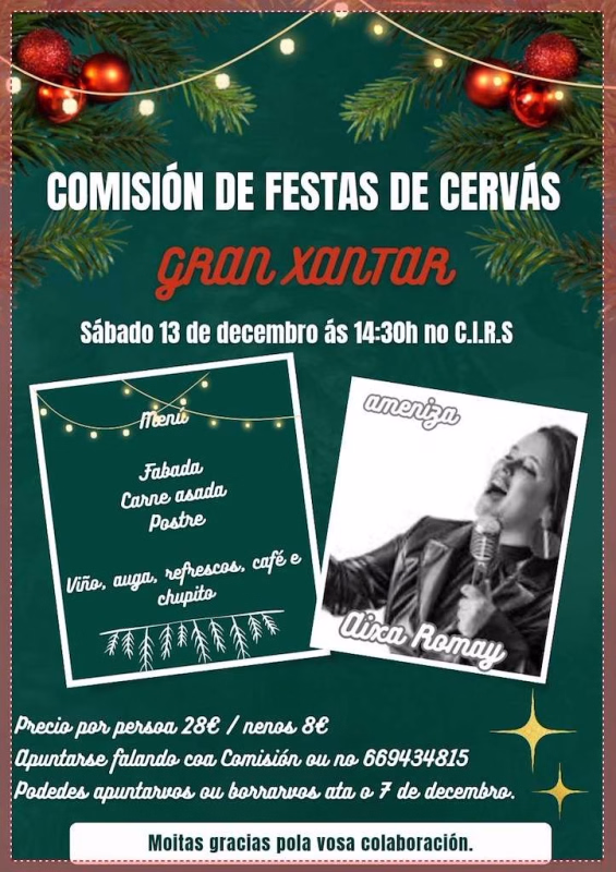 Comida de Navidad de Cervás  en Ares en Ares