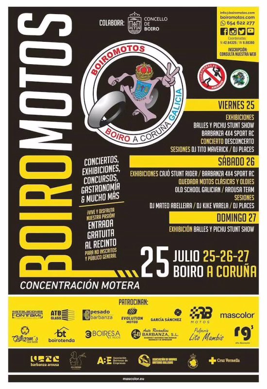 Concentración Motera en Boiro en Boiro