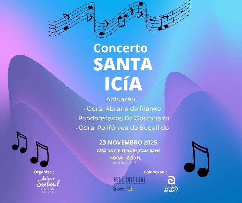 Concerto de Santa Icia de Bertamiráns en Ames en Ames
