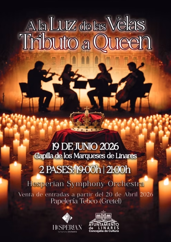 Concierto A la luz de las velas Tributo a Queens FIMAE en Linares