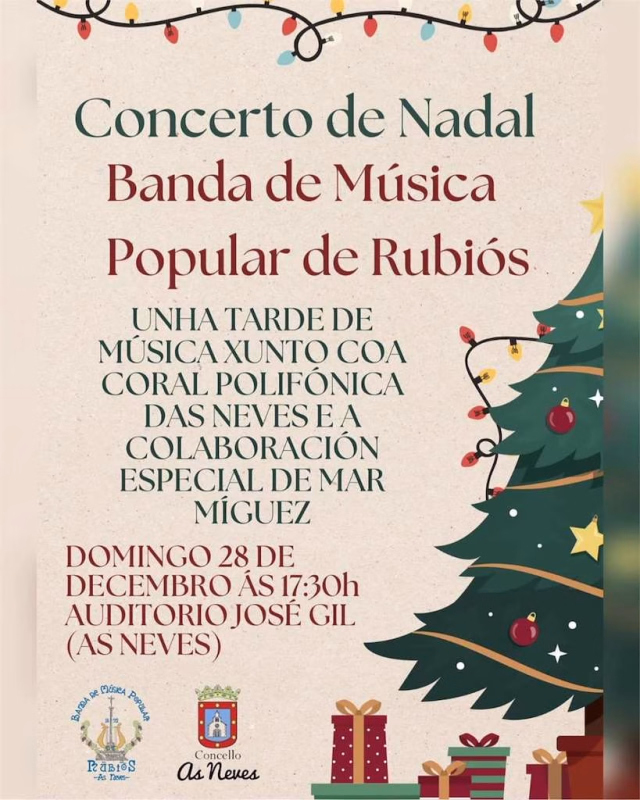 Concierto de Navidad en As Neves en As Neves