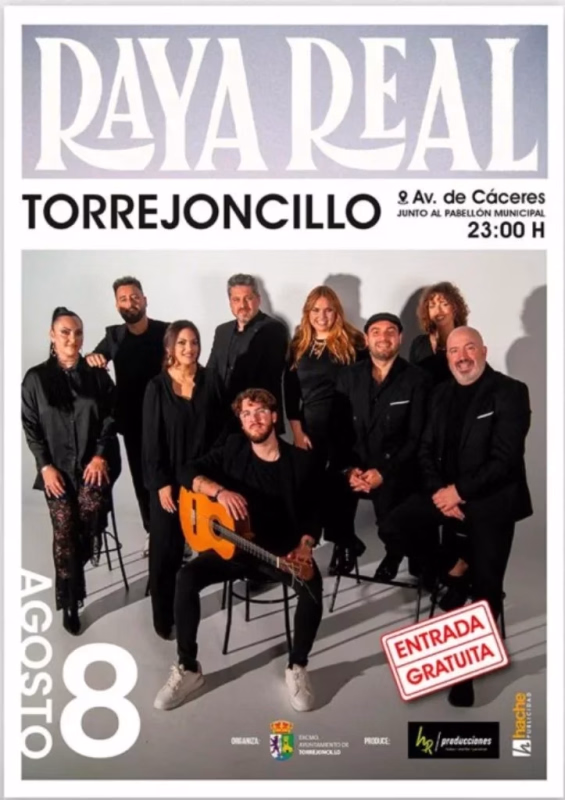 Concierto de Raya Real en Torrejoncillo en Torrejoncillo