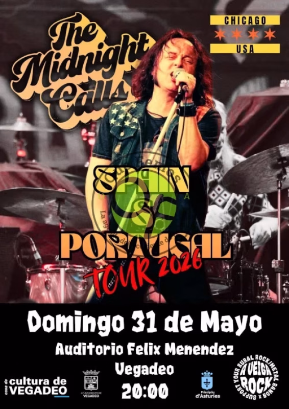 Concierto de The Midnight Calls en Vegadeo