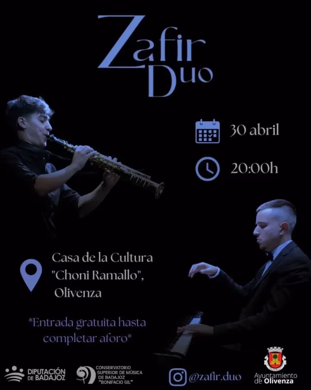Concierto de Zafir Duo en Olivenza en Olivenza